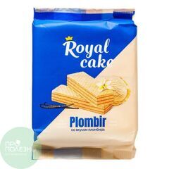 Вафли royal cake без сахара Пломбир, 120гр