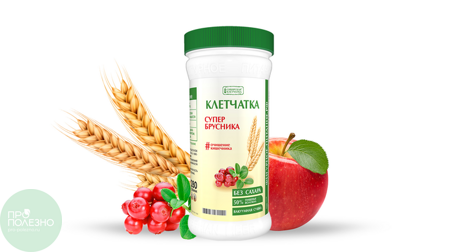 Сибирская клетчатка «СуперБрусника»,  280гр